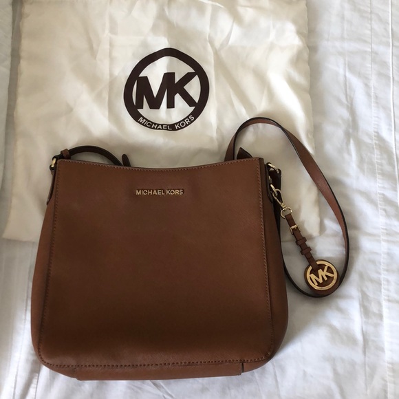 Michael Kors Brown Saffiano Leather Crossbody - Picture 2 of 4